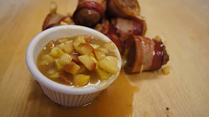 Bacon Wrapped Apple Brat Bites Recipe - LGCM Dev