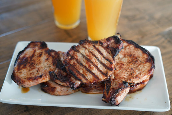 Beer Grilled Pork Chops
