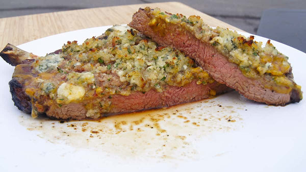 Bleu Cheese Crust Steak Topping
