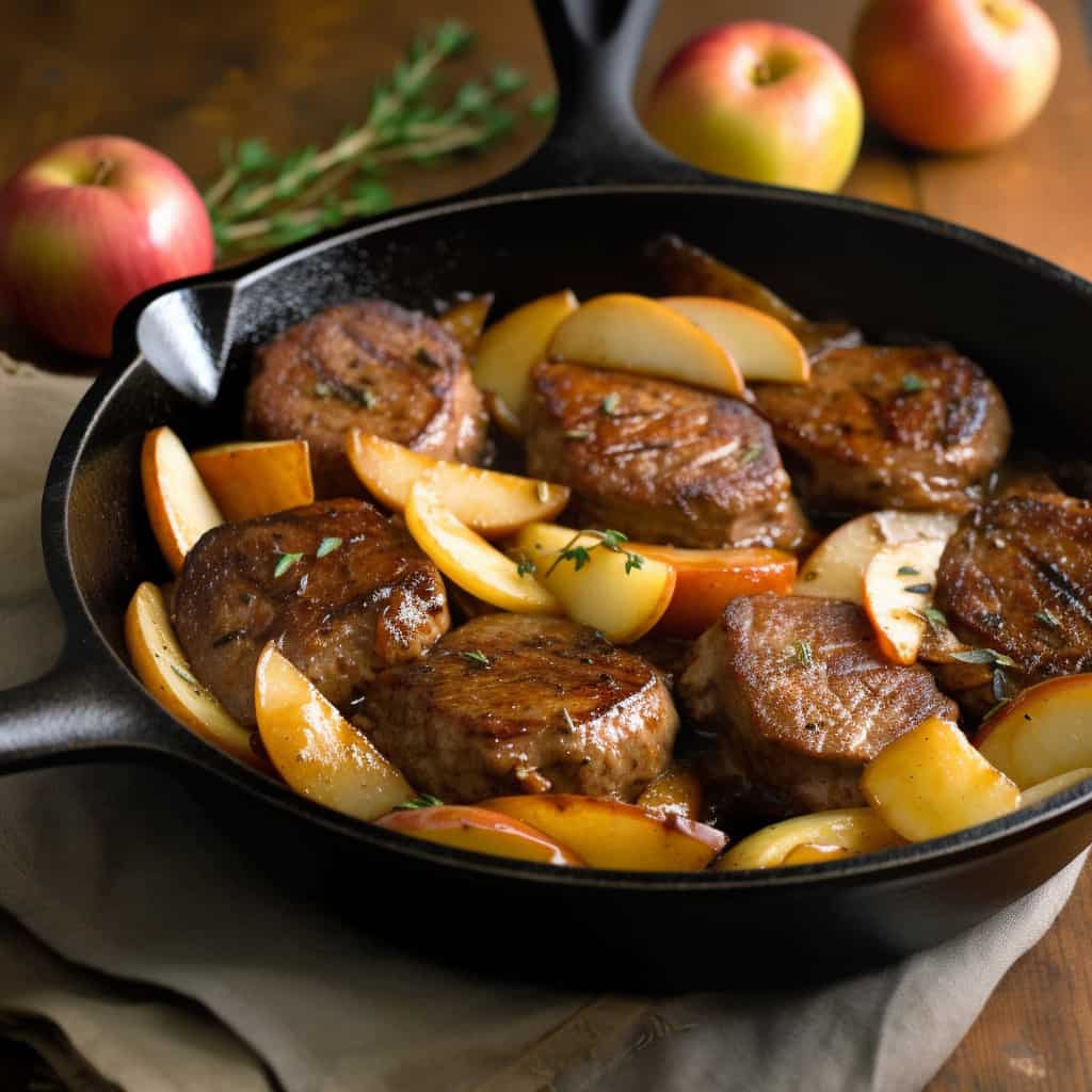 Braised Pork Medallions with Apples - LGCM Dev