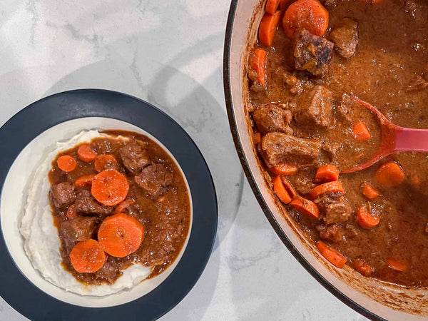 Brandy and Mustard Beef Stew