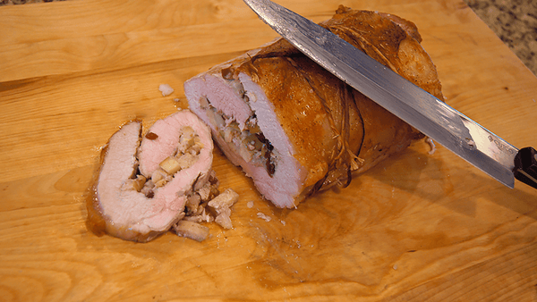 Cranberry Apple Stuffed Pork Loin