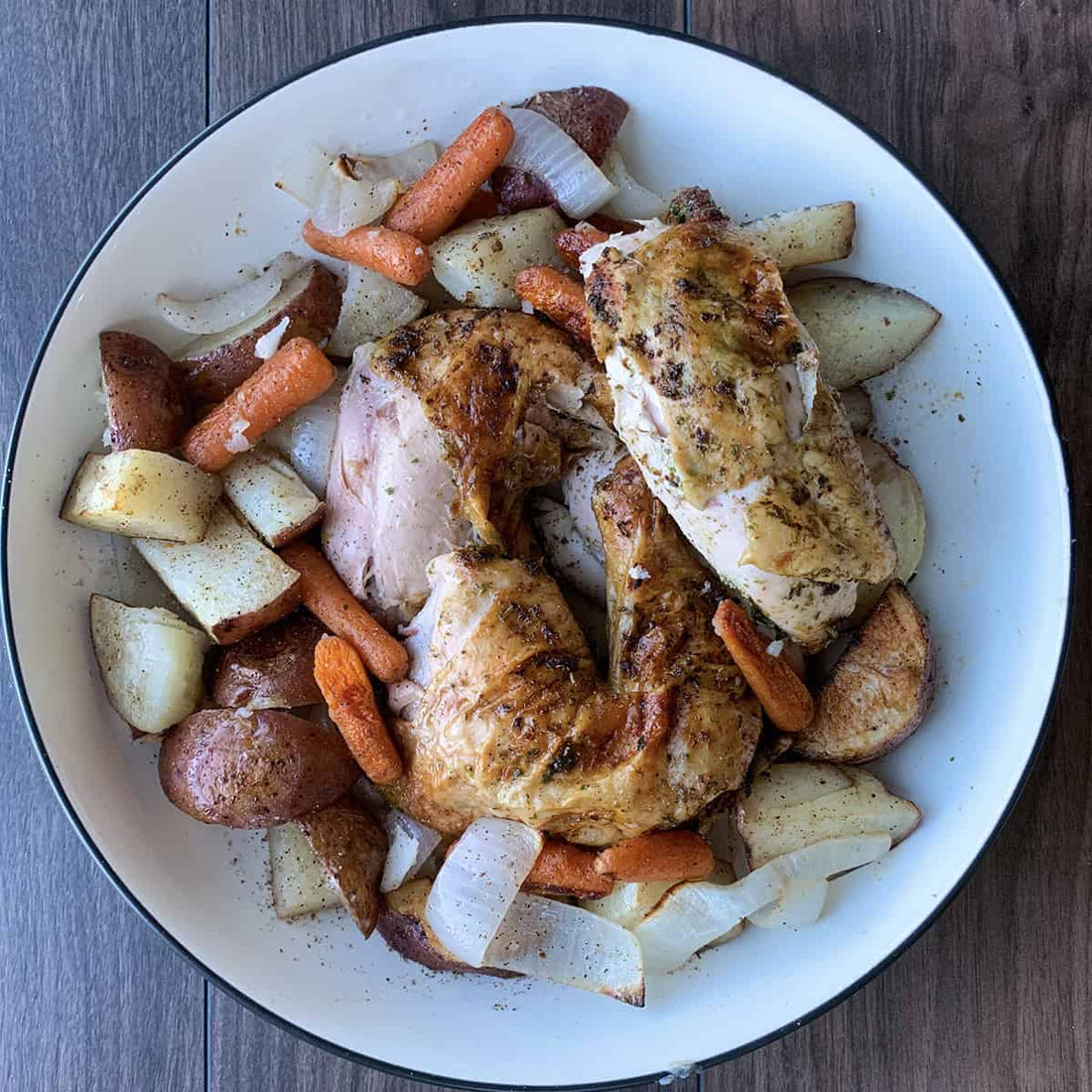 Green Garlic Rubbed Roast Chicken - LGCM Dev