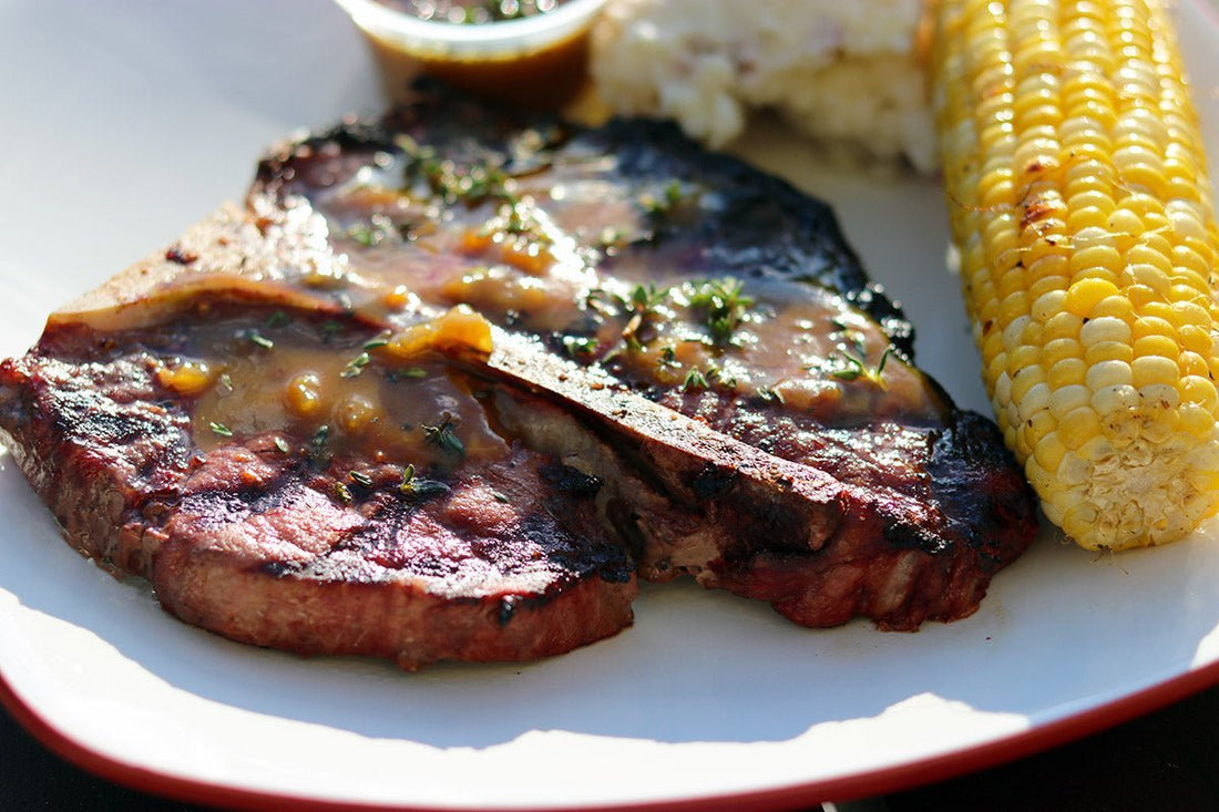 Grilled Steak with Beer Mustard Sauce - LGCM Dev