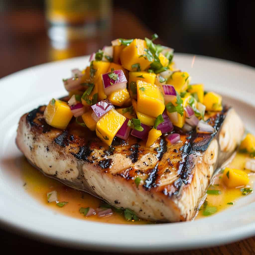 Grilled Swordfish with Mango Salsa - LGCM Dev