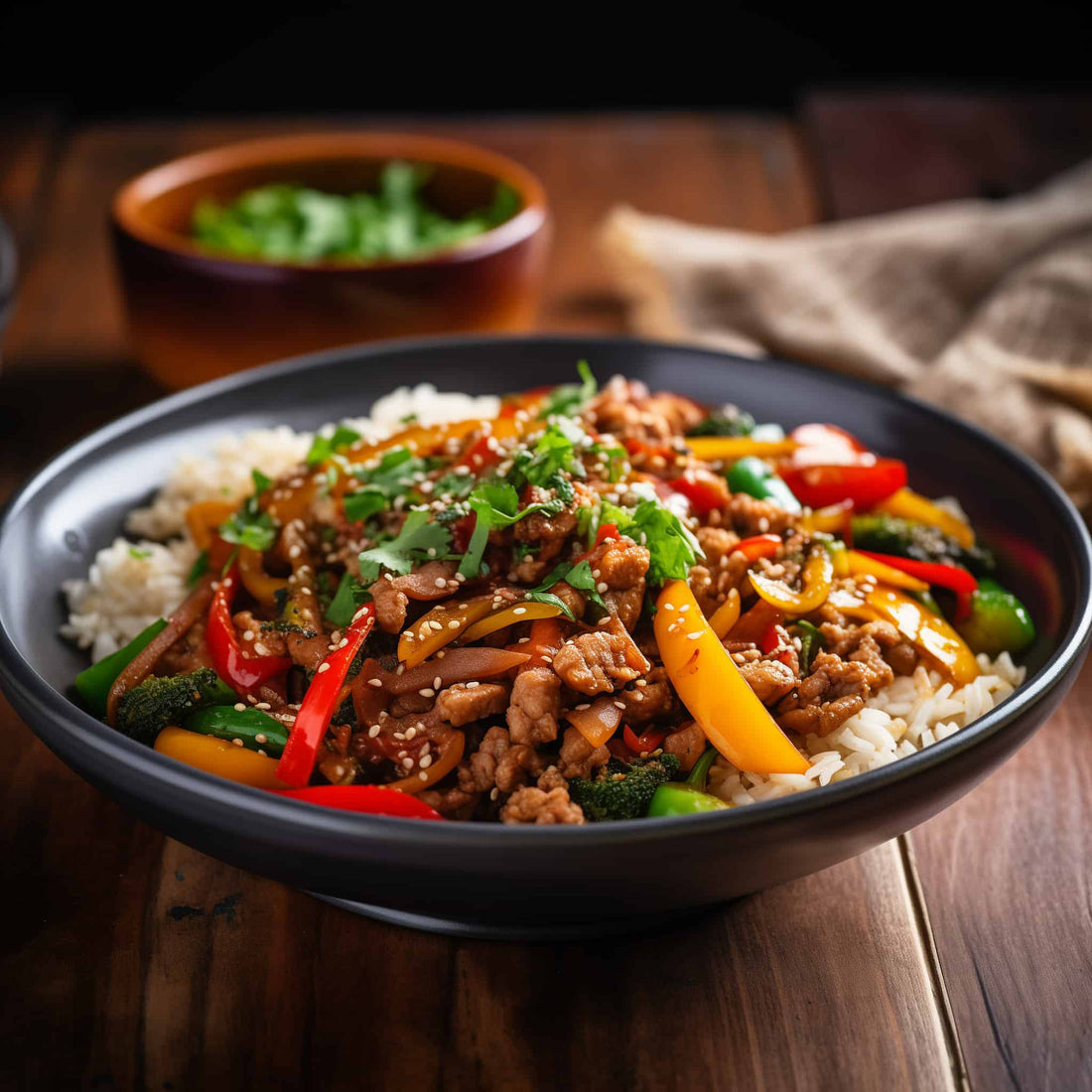 Ground Pork Asian Stir Fry - LGCM Dev