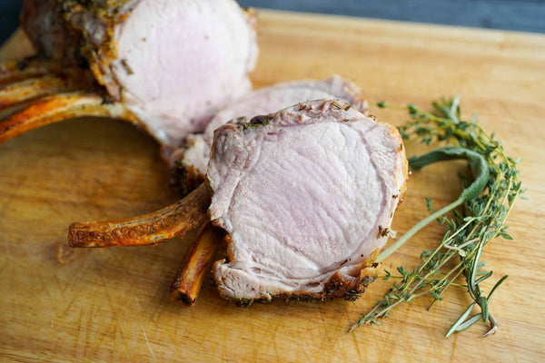 Herb Rubbed Pork Prime Rib