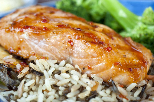 Honey Apple Maple Glazed Salmon