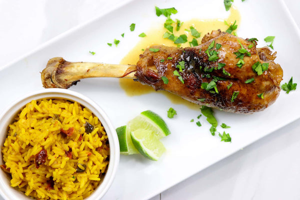 Mexican Beer Braised Turkey Legs
