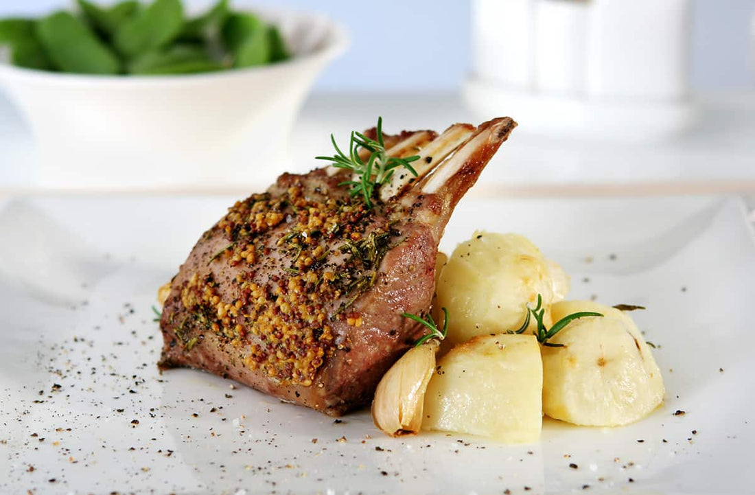 Mustard Crusted Rack of Lamb - LGCM Dev