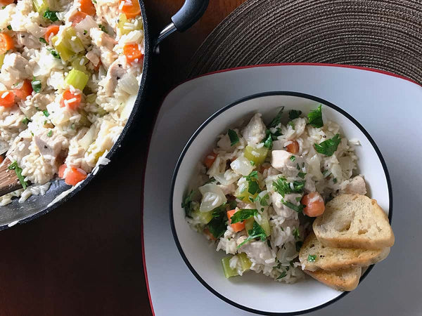 One Pot Creamy Chicken and Rice