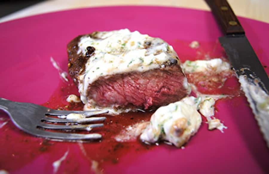Pan Seared Flat Iron Steak with Garlic Herb Butter - LGCM Dev