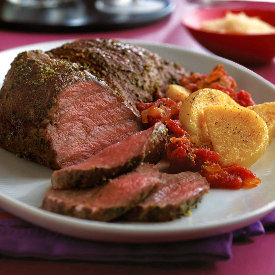 Pesto Rubbed Tri Tip Steak - LGCM Dev
