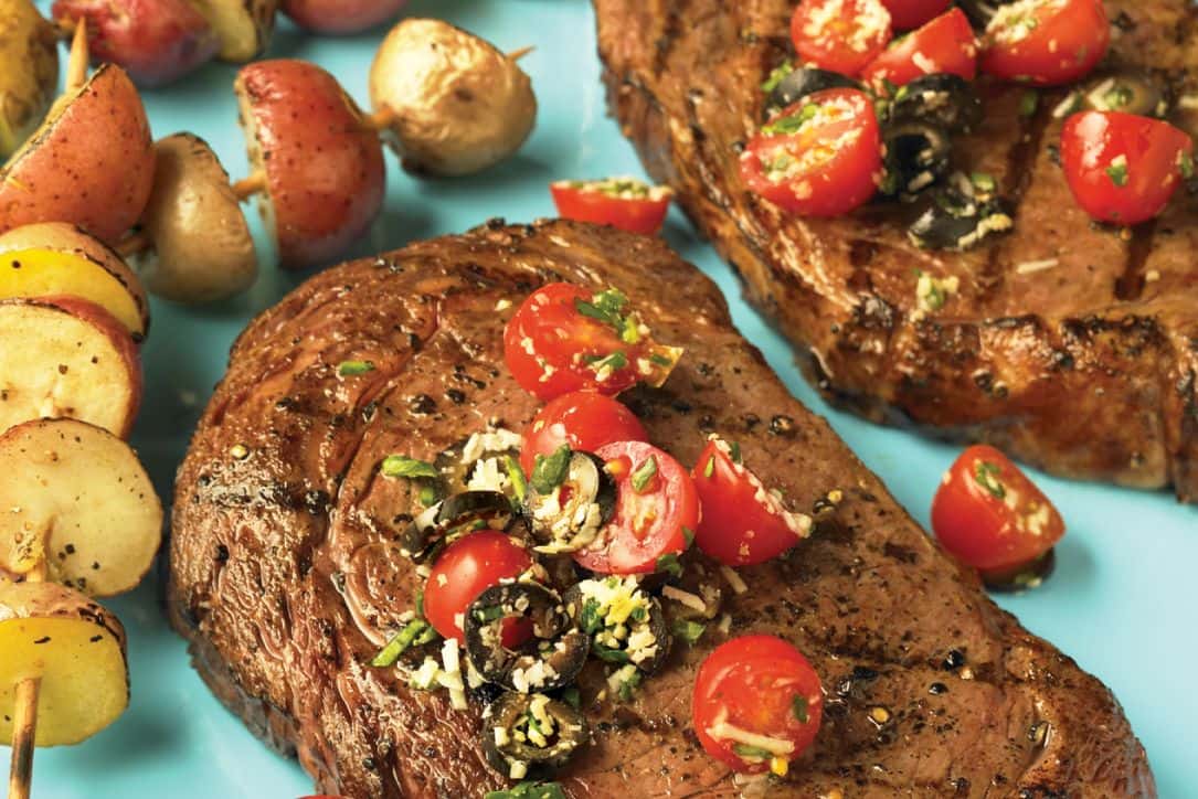 Ribeye Steaks with Fresh Tomato Tapenade - LGCM Dev