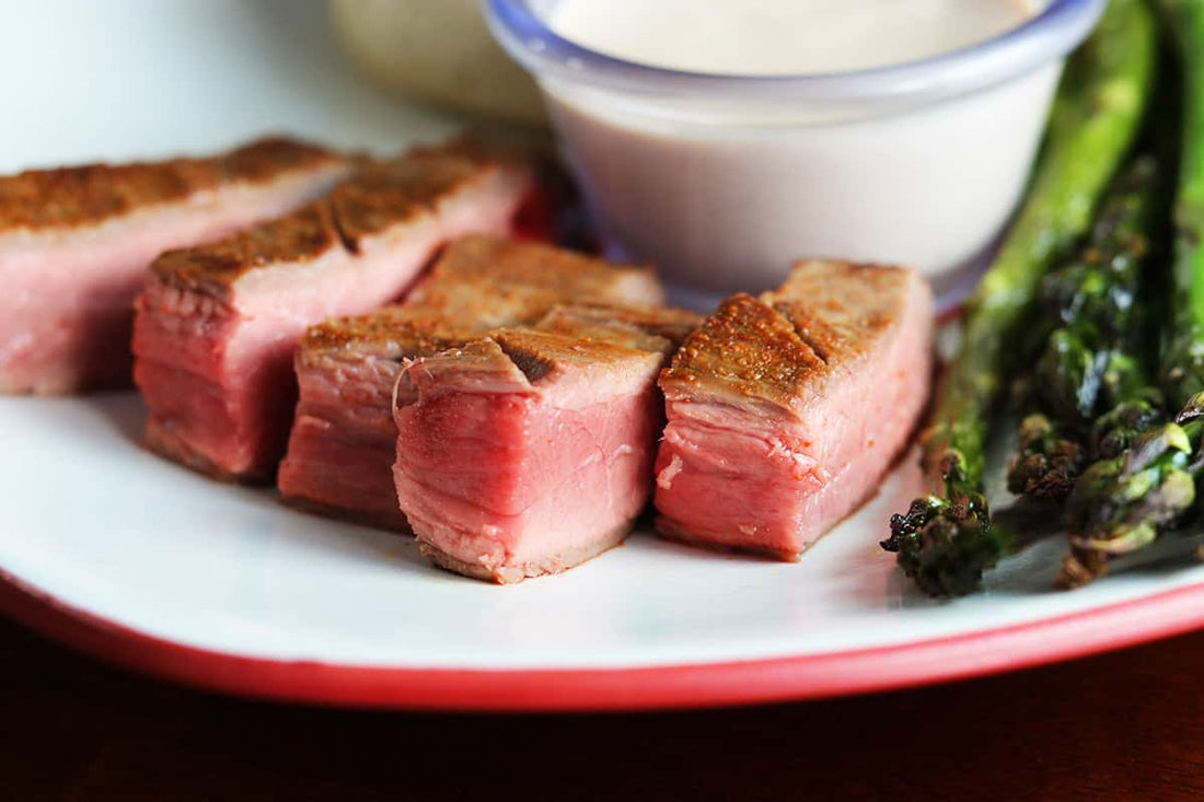 Sheet Pan Cajun Flank Steak with Asparagus and Remoulade - LGCM Dev