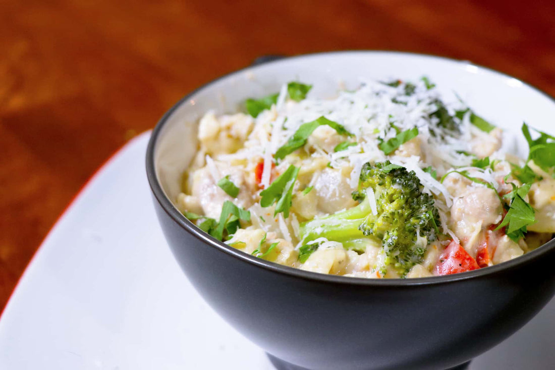 Slow Cooker Alfredo Chicken Thighs - LGCM Dev