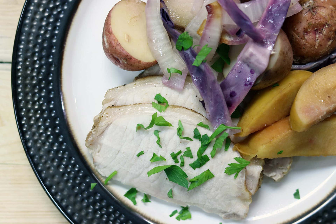 Slow Cooker Apple & Onion Pork Loin - LGCM Dev