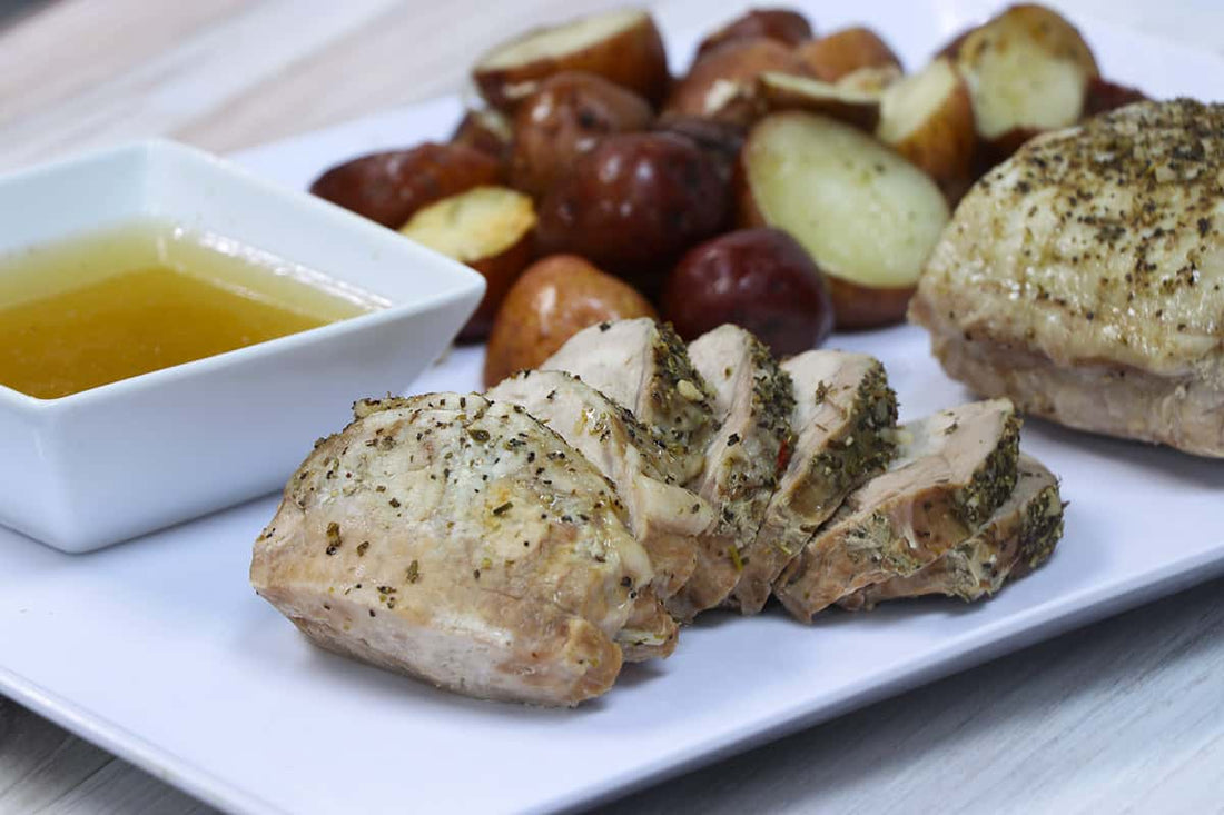Slow Cooker Italian Pork Roast with White Wine Sauce - LGCM Dev