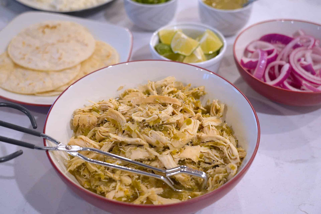 Slow Cooker Salsa Verde Chicken Tacos - LGCM Dev
