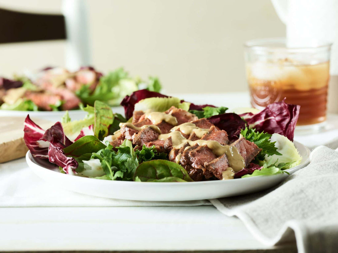 Smoked Strip Steaks with Blue Cheese Wine Sauce - LGCM Dev