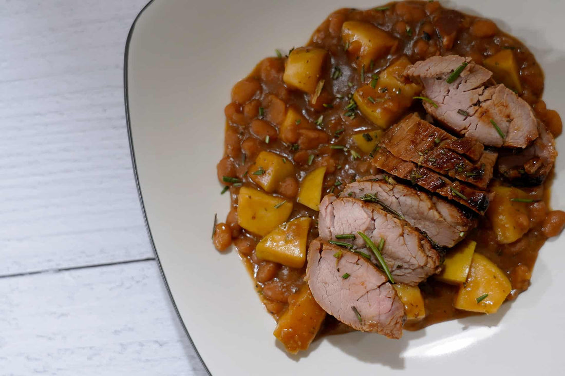 Sweet Bourbon Pork Tenderloin & Beans - LGCM Dev