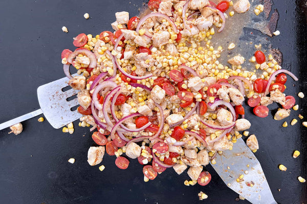 Tomato Corn Chicken Skillet