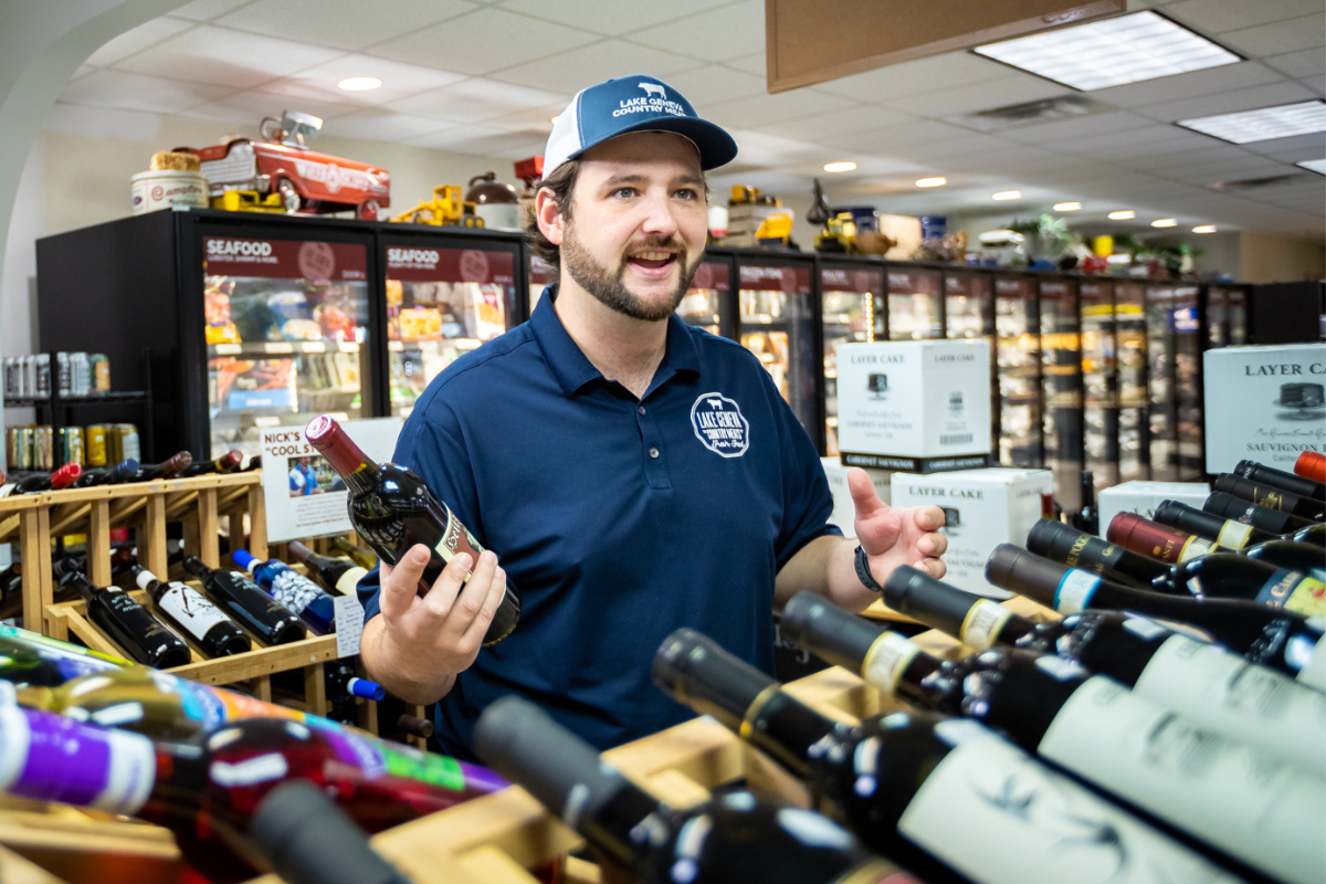 Nick in Wine Section