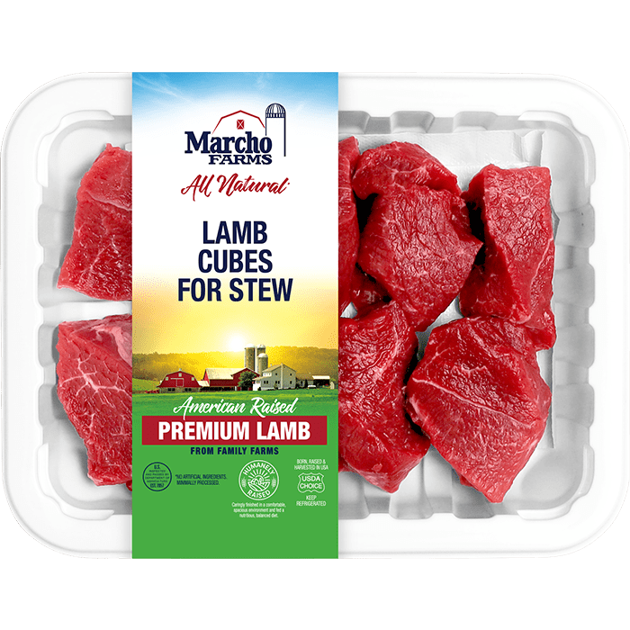 lamb stew meat in package