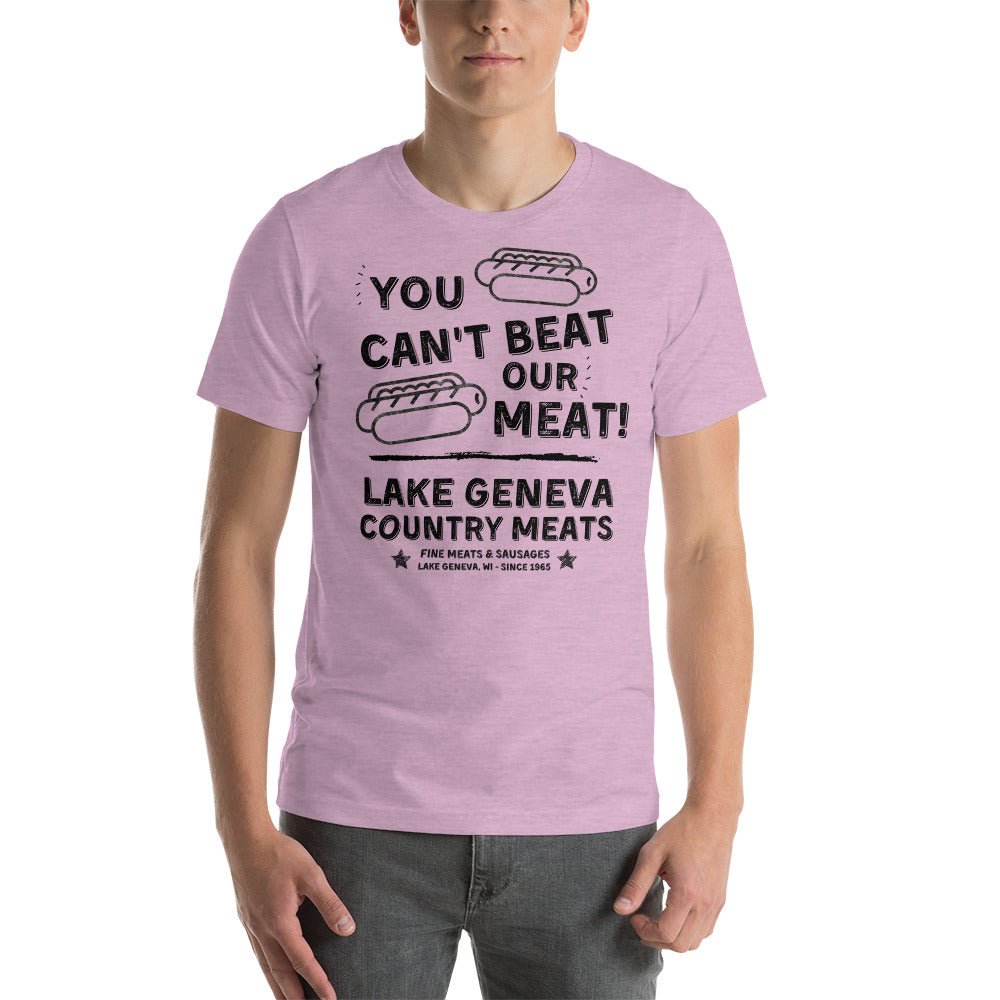 LGCM Can't Beat Our Meat Unisex T-Shirt - Black Text - LGCM Dev