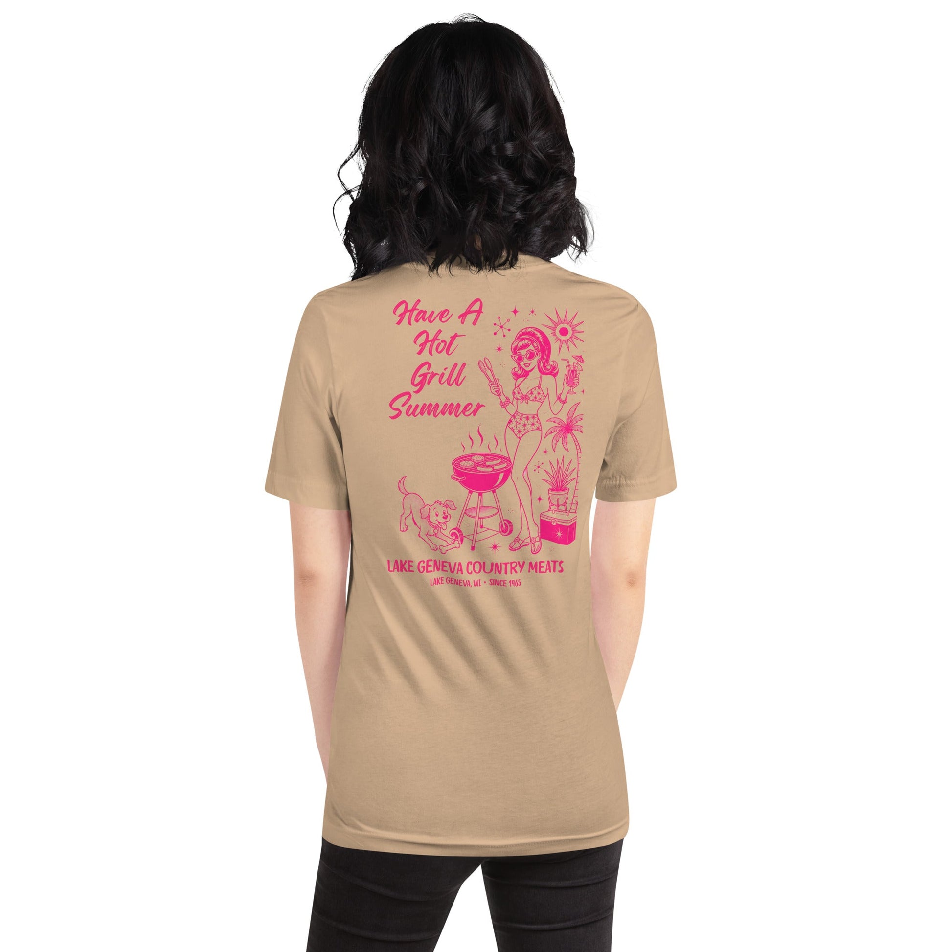 LGCM Hot Grill Summer T-Shirt - Teal - Lake Geneva Country Meats