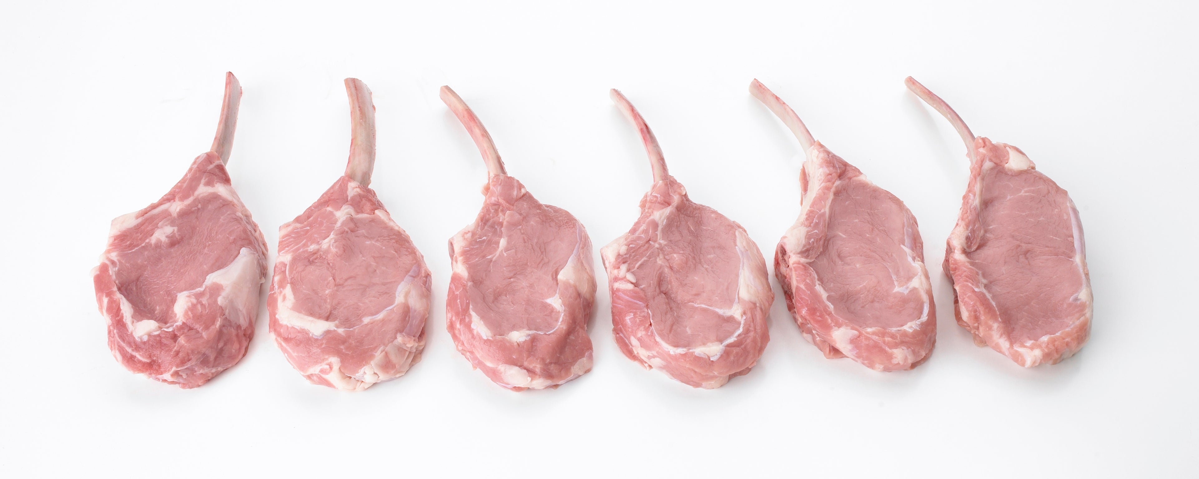 raw veal rib chops
