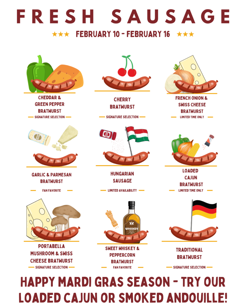 Weekly Sales at Lake Geneva Country Meats Weekly Sales at Lake Geneva Country Meats