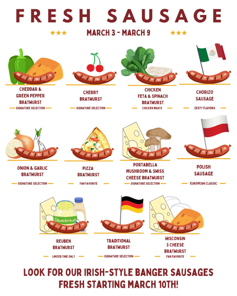 Weekly Sales at Lake Geneva Country Meats Weekly Sales at Lake Geneva Country Meats