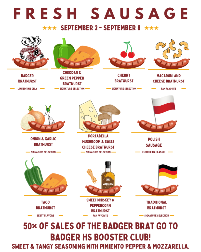 Weekly Sales at Lake Geneva Country Meats Weekly Sales at Lake Geneva Country Meats