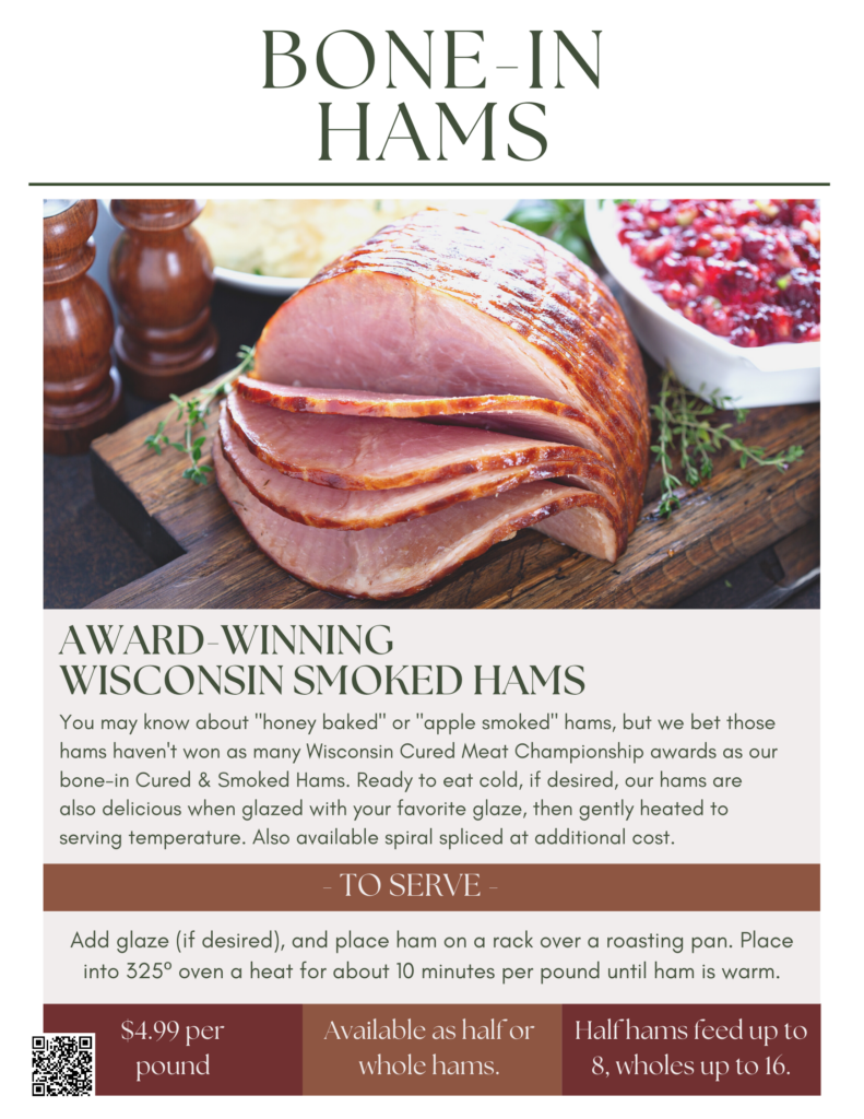 Celebrate the New Year with 12 BONE IN HAM