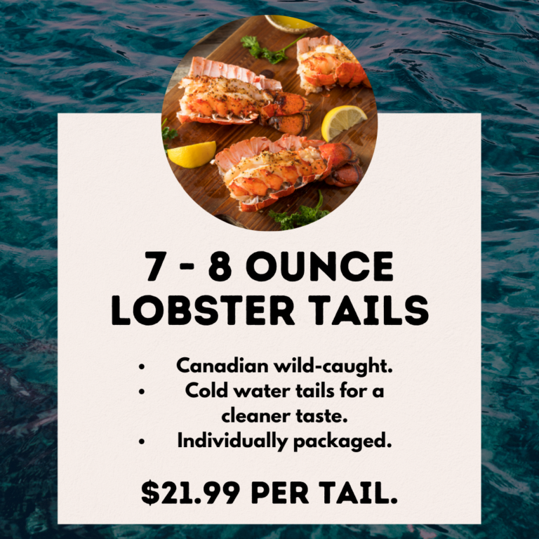 Celebrate the New Year with 2. 7 - 8 ounce lobster tail