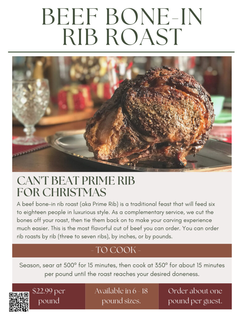 An LGCM Christmas 3 BI RIB ROAST