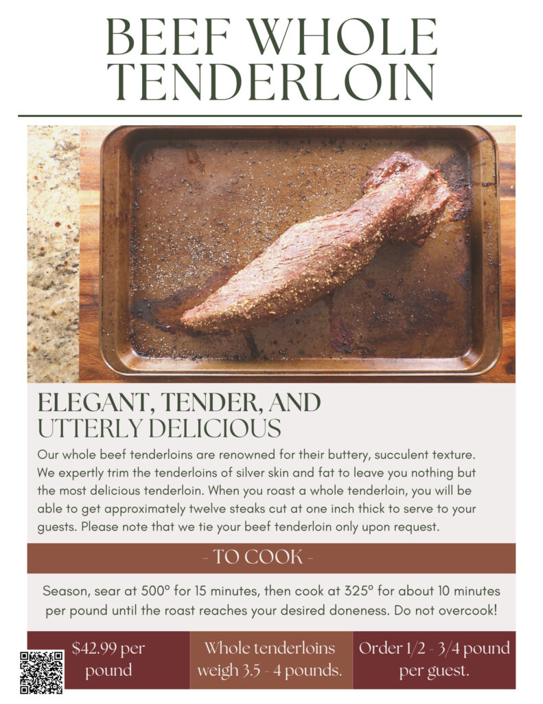An LGCM Christmas 6 whole TENDERLOIN