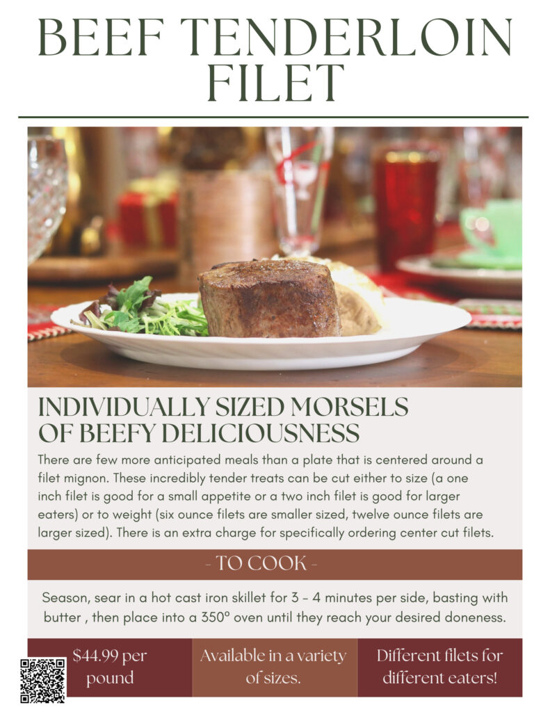 An LGCM Christmas 7 TENDERLOIN FILET