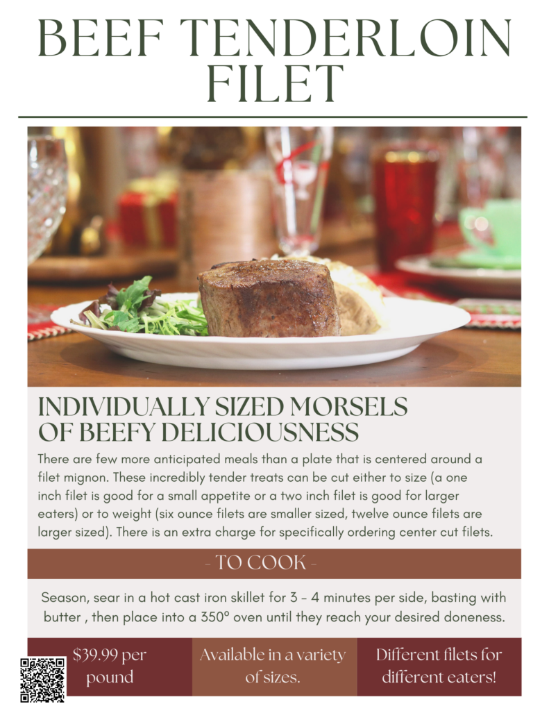 Celebrate the New Year with 7 TENDERLOIN FILET