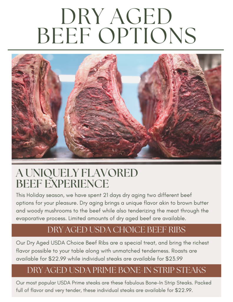 Celebrate the New Year with 9 DRY AGED BEEF