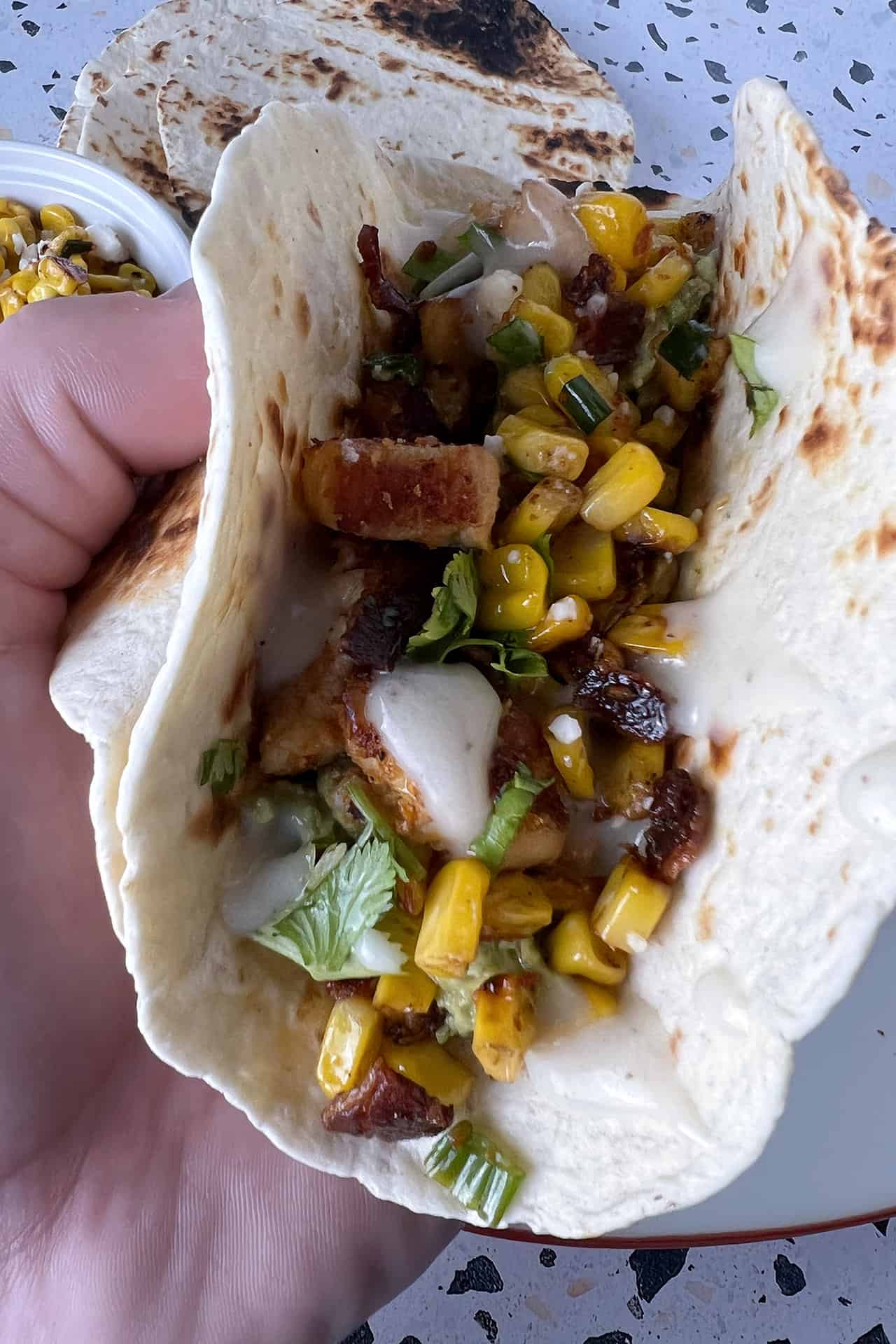 https://lakegenevacountrymeats.com/wp-content/uploads/Close-Up-Mexican-Street-Corn-Chicken-Taco.jpg