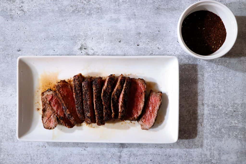 Coffee Crusted Strip Steak