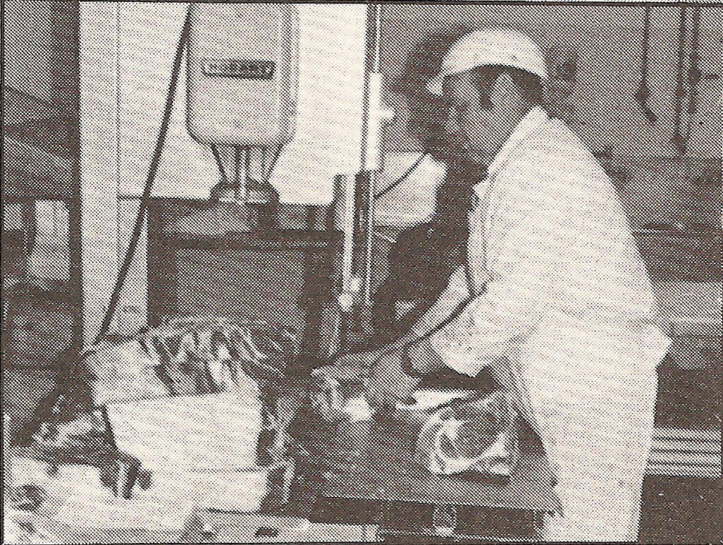 Here's Dave Fleming Cutting Meat