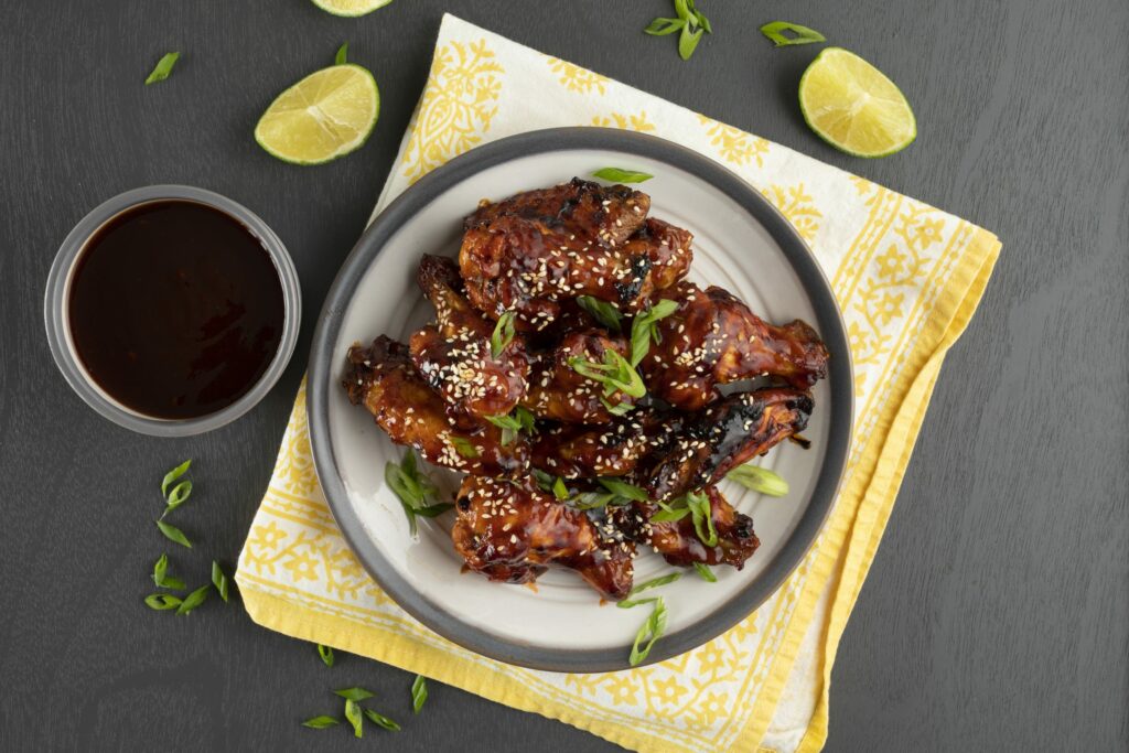 Korean BBQ Chicken Wings - Game Day Recipes - LGCM