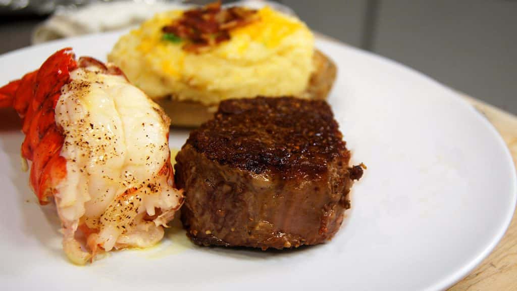 Lobster Tails WIth Beef Filets