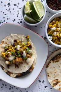 Mexican Street Corn Chicken Tacos