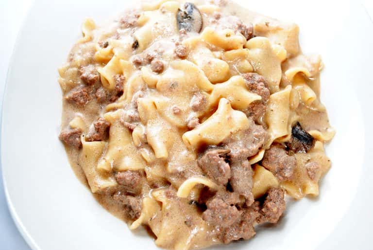 One Pot Beef Stroganoff