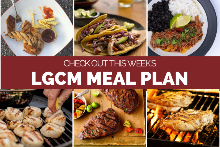 6 recipes for a weekly meal plan