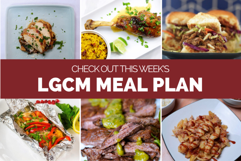 6 recipes for a weekly meal plan